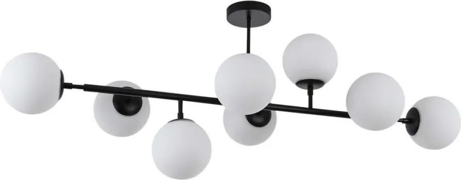 Žyrandol na pręcie DORADO 8xE14/40W/230V czarny