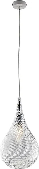 Zawieszenie Pluvia Iron z przezroczystym szkłem pyreksowym 1 światło 142 Ø20 BL264-S1-TR