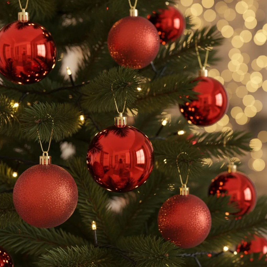 Zestaw ozdób choinkowych, 44 elementy