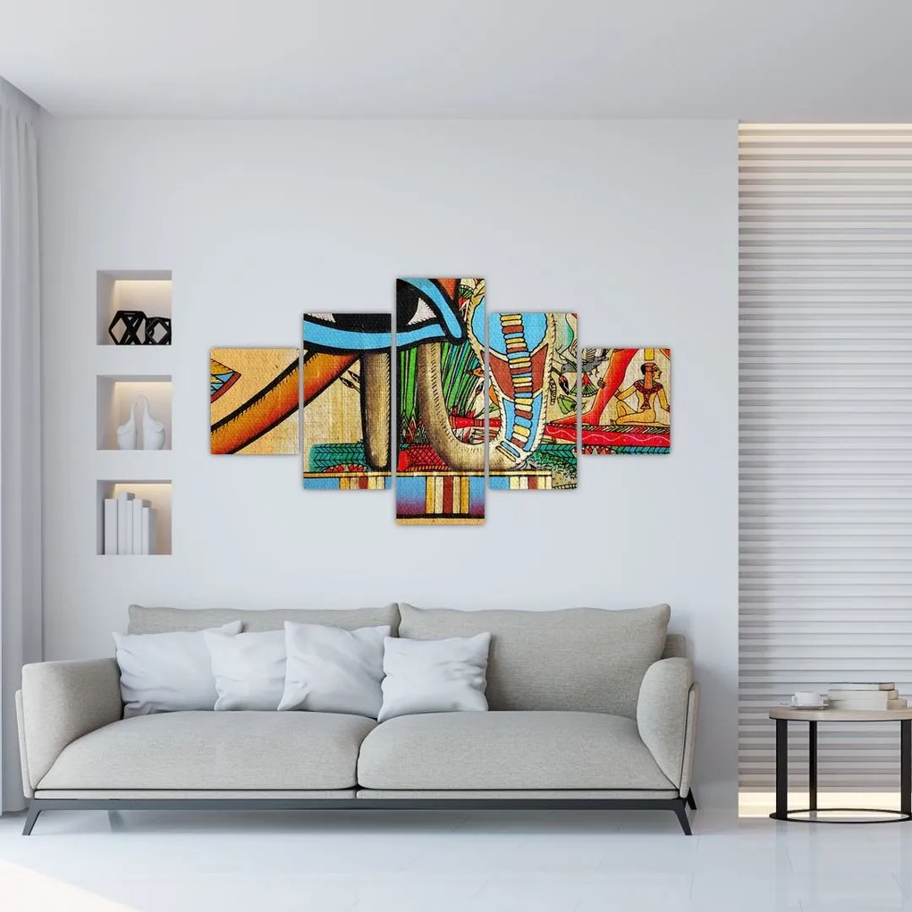 Obraz motywami egipskimi (125x70 cm)