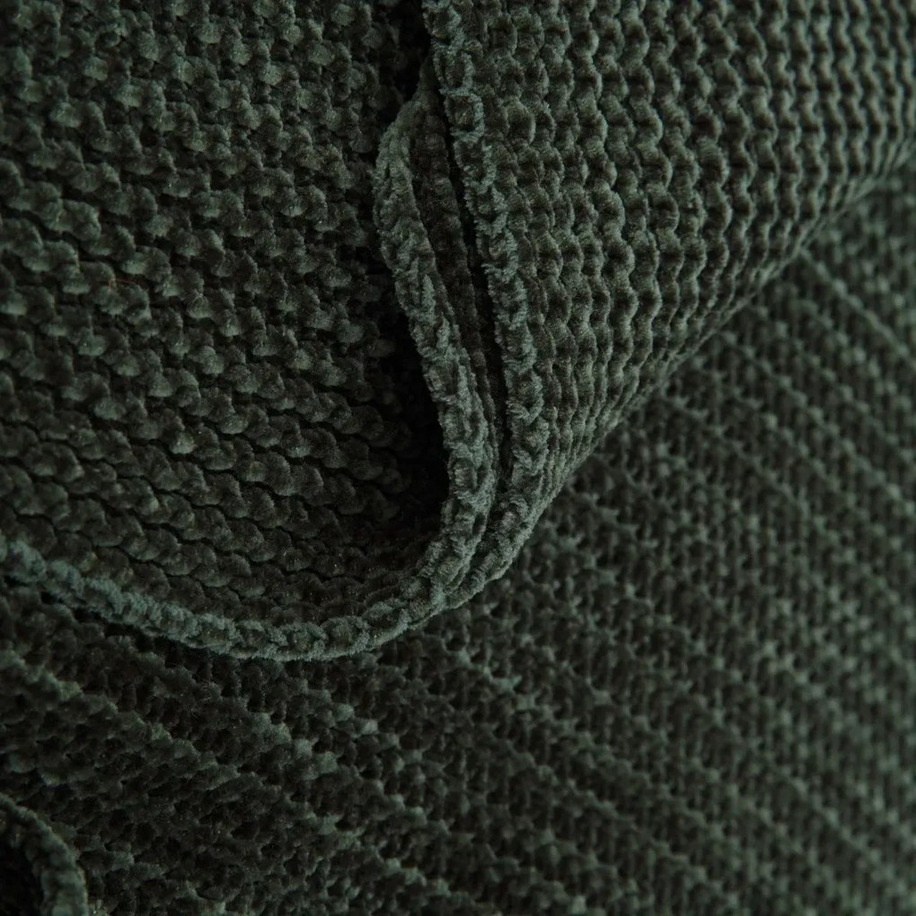 Koc szenilowy CHENILLE zielony 130x170 cm HOMLA
