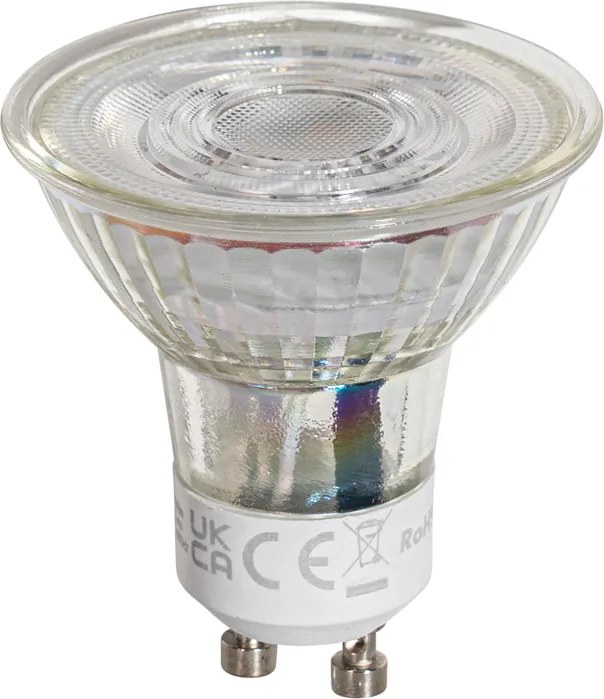 Zestaw 5 przezroczystych żarówek LED GU10 50mm 1W 80 lm 2200K