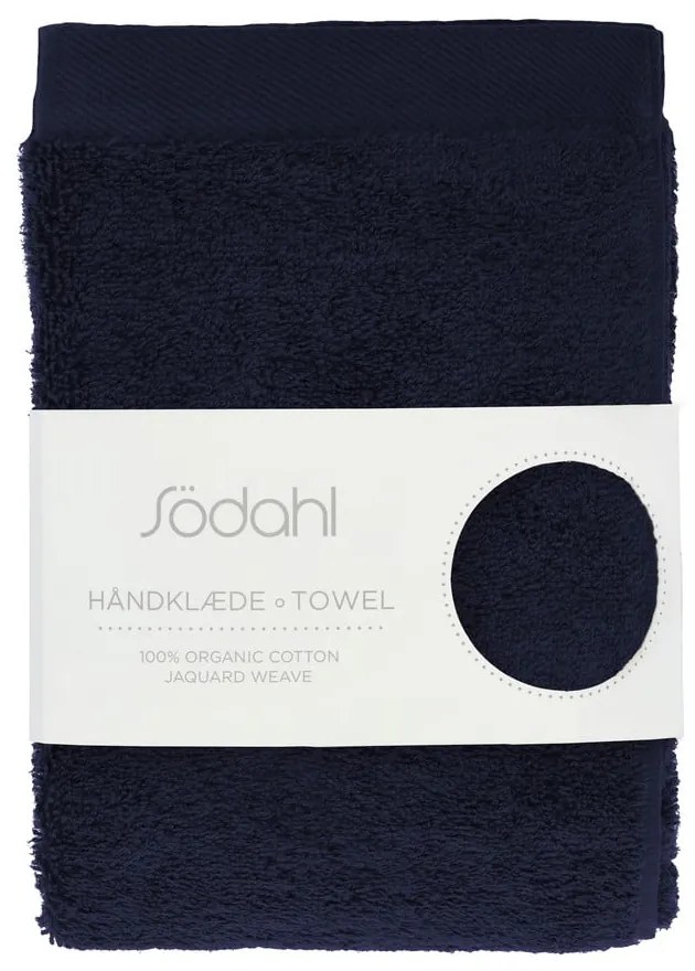 Ciemnoniebieski bawełniany ręcznik frotte 50x100 cm Comfort – Södahl