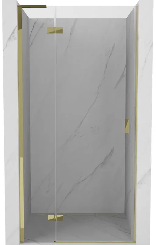 Mexen Mist-H L drzwi prysznicowe uchylne lewe 70 cm, transparent, złote - 8A5L-070-000-50-00-L