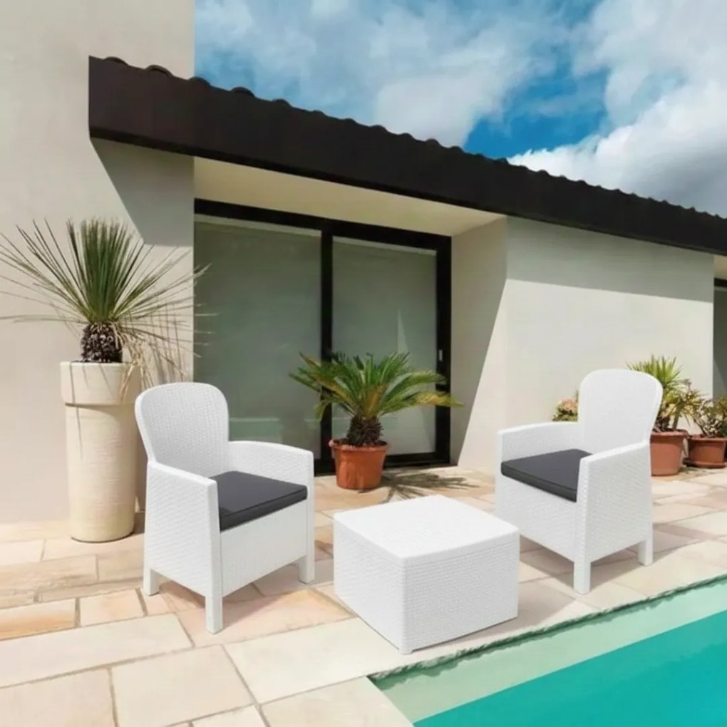 Zestaw ogrodowy TREE, 3-częściowy, biała I.P.A.E-Progarden