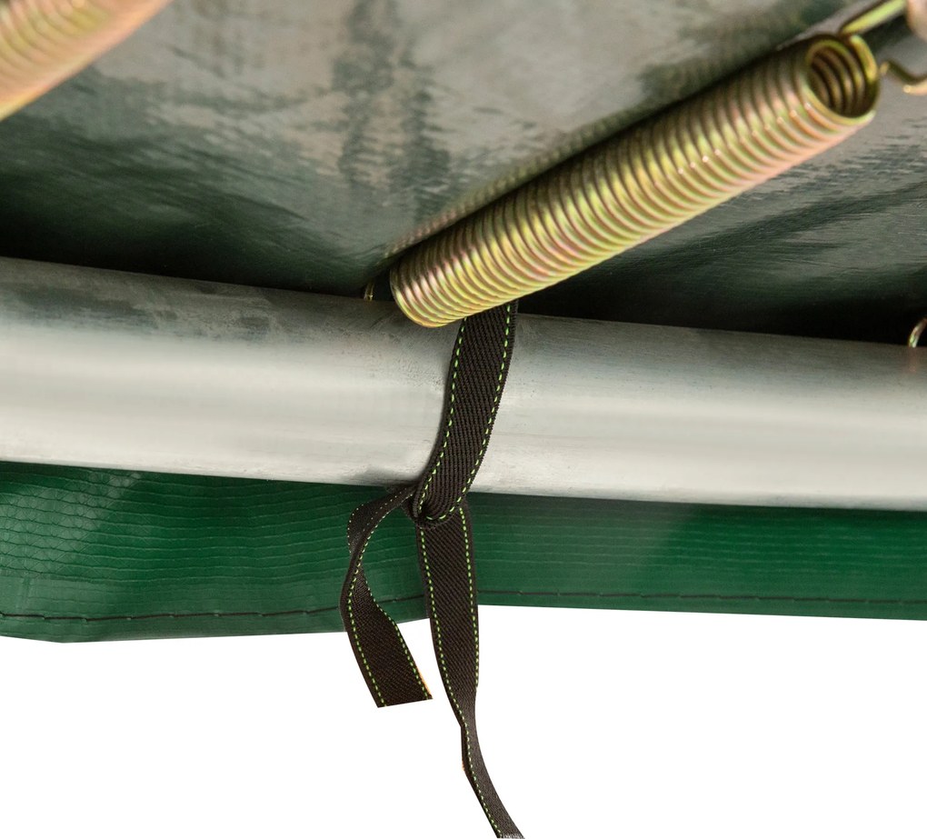 HOMCOM osłona krawędzi trampoliny, siatka zabezpieczająca, plandeka chroniąca, osłona krawędzi: Ø366 cm-Niebieski