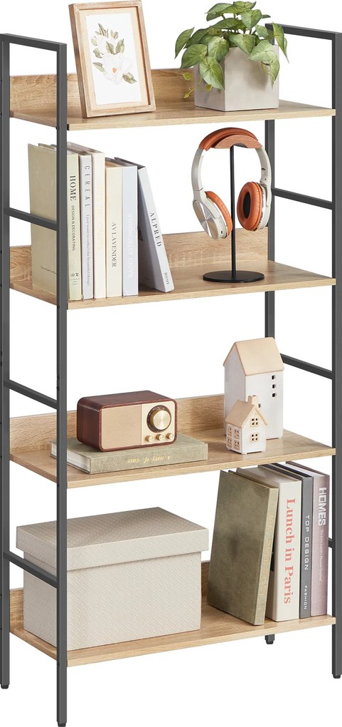 Regał na książki, dokumenty 4 półki - sonoma - LLS174B11