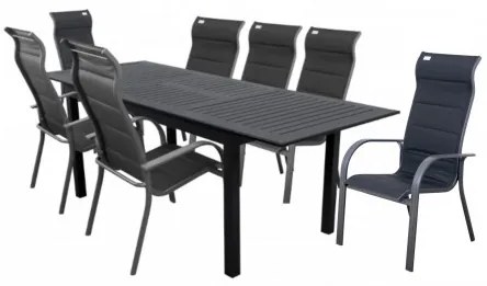 EXPERT MIAMI - zestaw ogrodowy aluminiowy 6+1