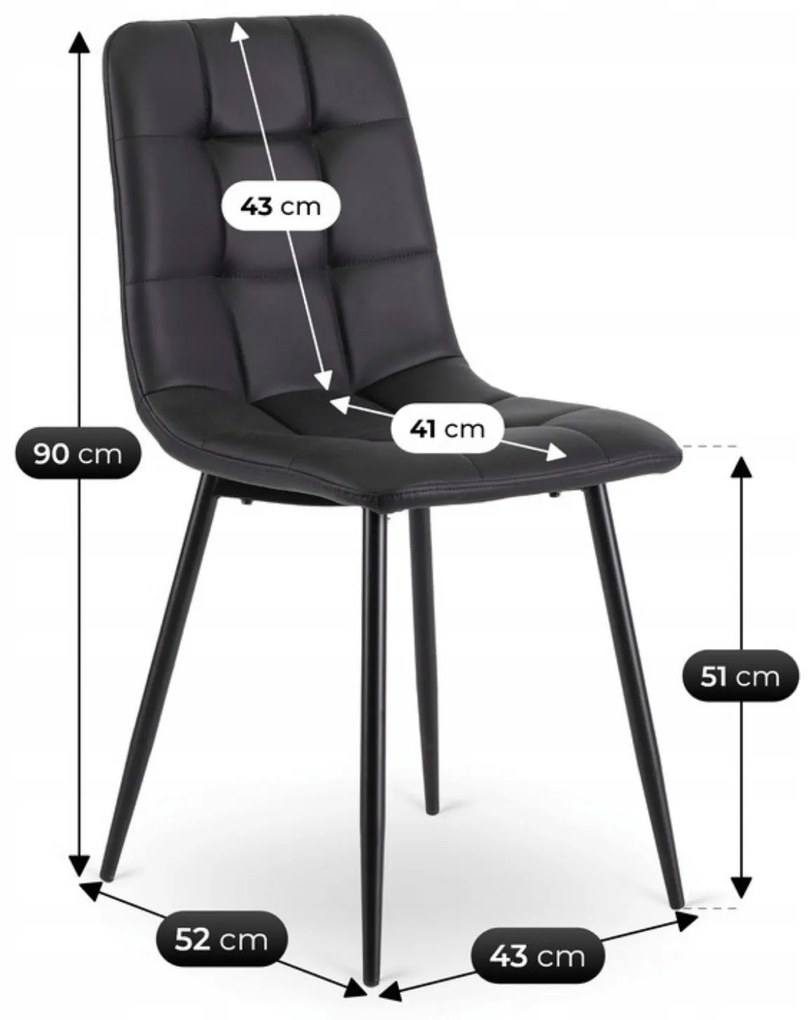 Zestaw Stół Okrągły Rozkładany HARRY 102-142 cm Dąb Artisan/Czarny i 6 Krzeseł z Ekoskóry DALVIN Czarnych Nowoczesnych Loft