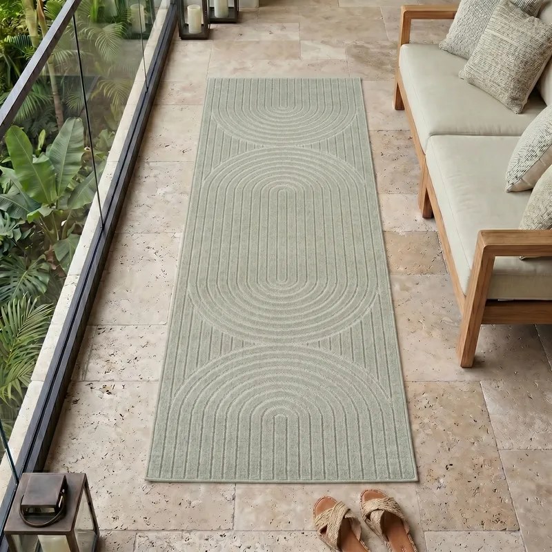 Dywan uniwersalny Nova 3D oliwkowy 80 cm x 250 cm