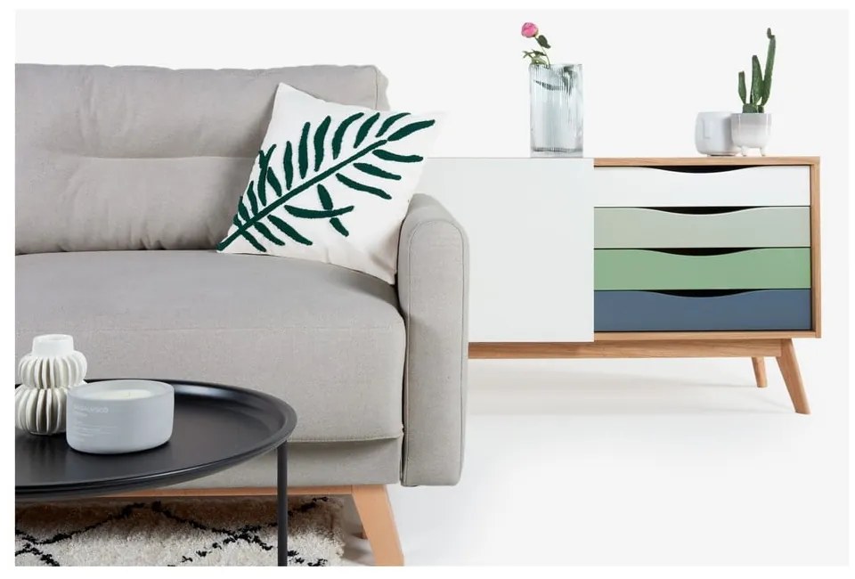 Jasnoszara sofa rozkładana Bonami Selection Pop