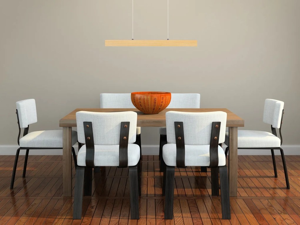 Lampa wisząca LED 60 cm z drewna jesionowego L60KB-4K-ESCHE wymienny L