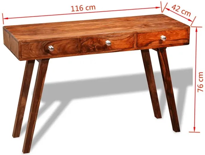 Drewniana konsola z szufladami G0-K00