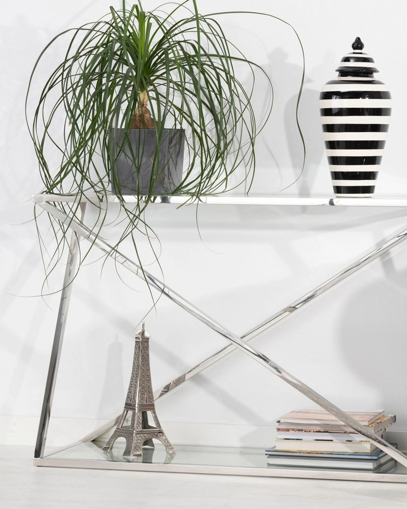 Konsola Vertigo silver 120x40x80cm