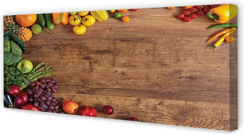 Duży obraz na płótnie Kompozycja Owoców i Szparagów