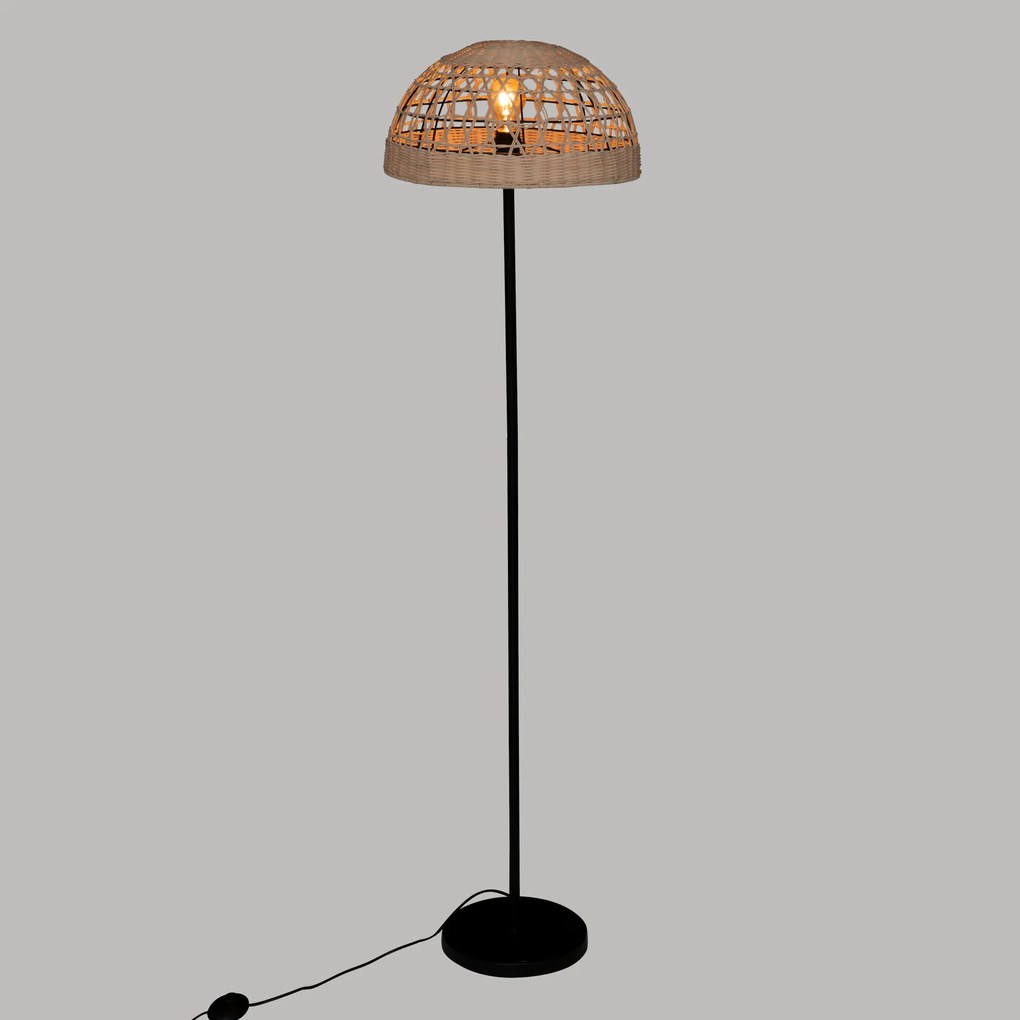 Lampa podłogowa RORY z plecionym abażurem, Ø 40 x 150,5 cm