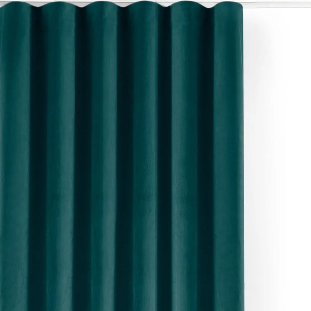 Morska aksamitna zasłona częściowo zaciemniająca (dimout) 530x175 cm Velto – Filumi