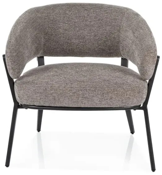 Fotel wypoczynkowy do salonu Hilo Raven szary SIGNAL