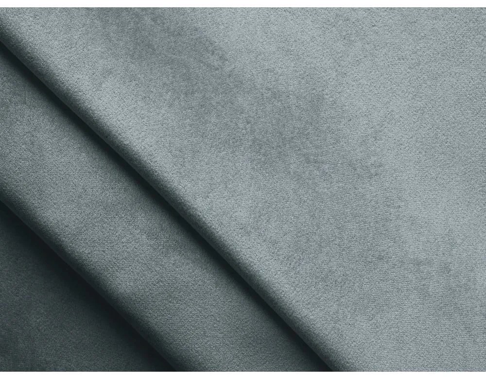 Jasnoniebieskie łóżko kontynentalne ze schowkiem 160x200 cm Mikana – Makamii
