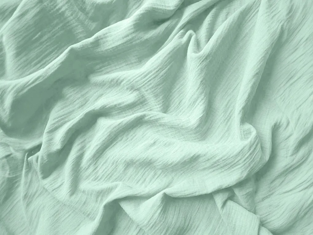 Muślinowa poszewka na poduszkę MUSSARI 70x90 cm, miętowa