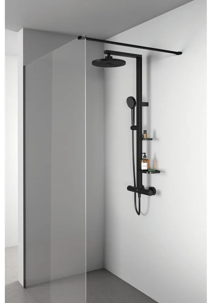 Metalowy zestaw prysznicowy w kolorze matowej czerni 111 cm ALU+ – Ideal Standard