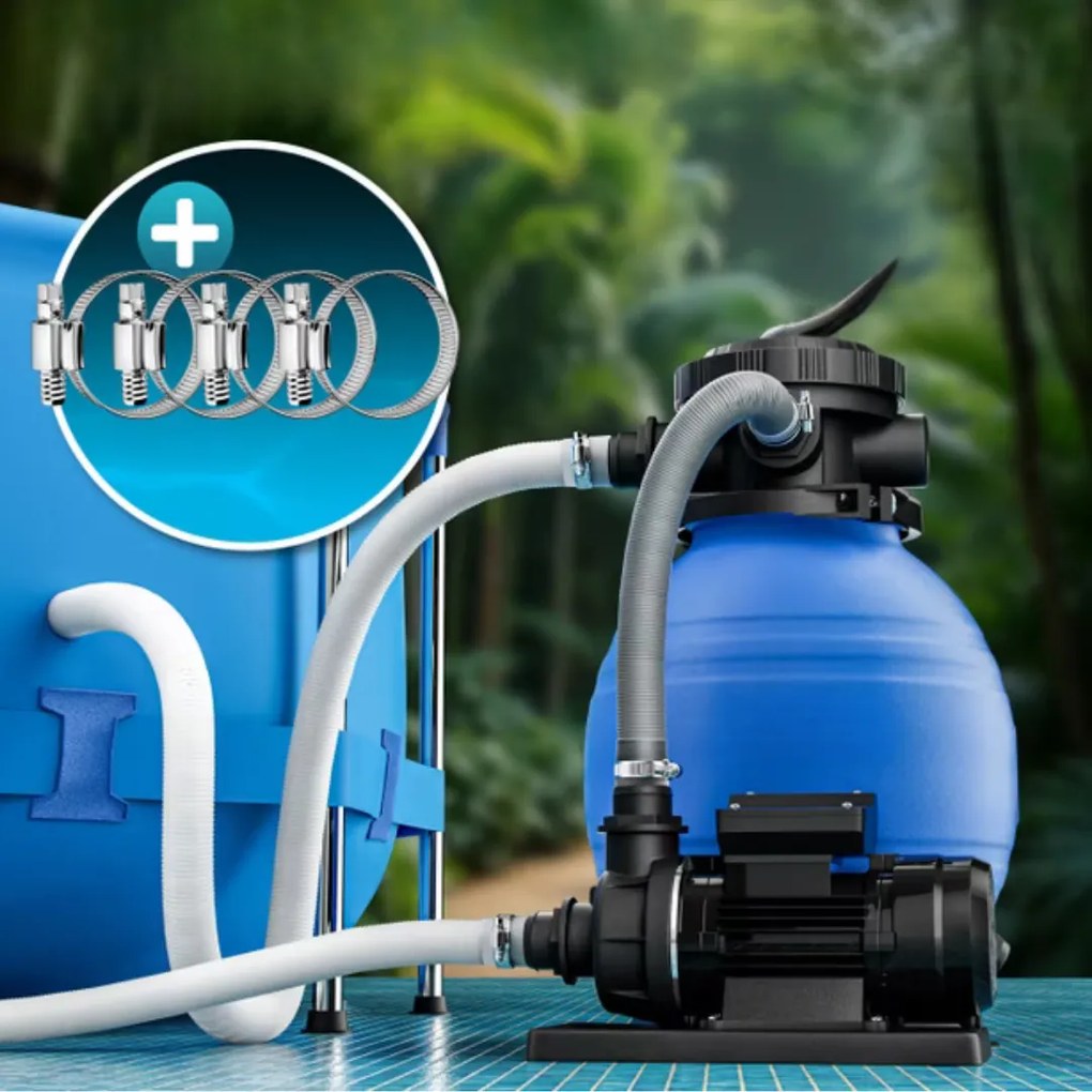 Jurhan Filtr piaskowy do basenu AQUA, 10 200 l/h, niebieska