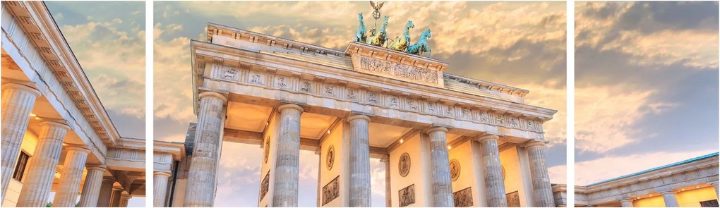 Obraz - Brama Brandenburska, Berlin, Niemcy (170x50 cm)