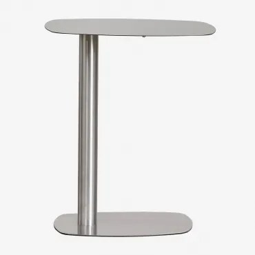 Mesa Pomocnicza Prostokątna 40x25 Cm Z Metalu Odelia Clear Brush & ↑50 Cm - Sklum