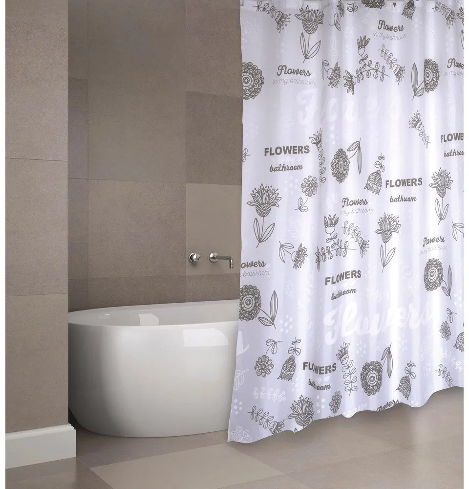 Zasłona prysznicowa 180x200 cm Flowers – MSV