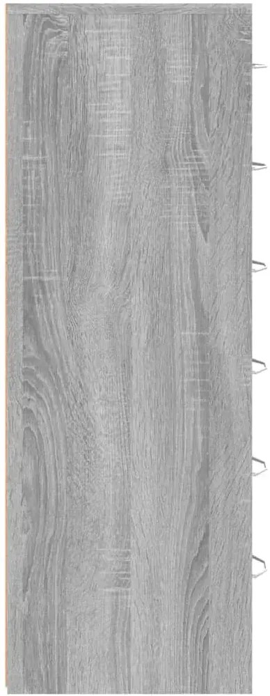 Praktyczna komoda na ubrania do sypialni szary dąb sonoma P2-G49