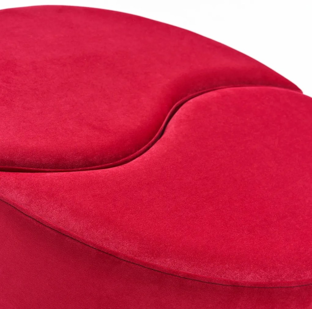 Stołek Alis Pouf Czerwony