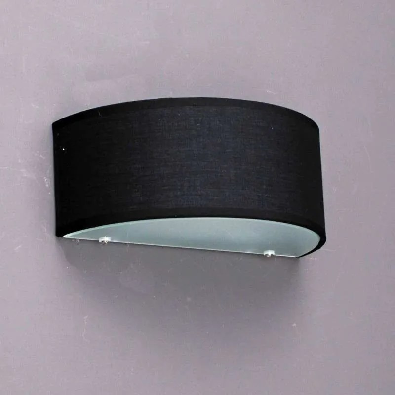 Rustykalna lampa ścienna półokrągła czarna - Drum Nowoczesny Oswietlenie wewnetrzne