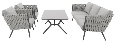 RIVA EXPERT naturalny - zestaw ogrodowy aluminiowy