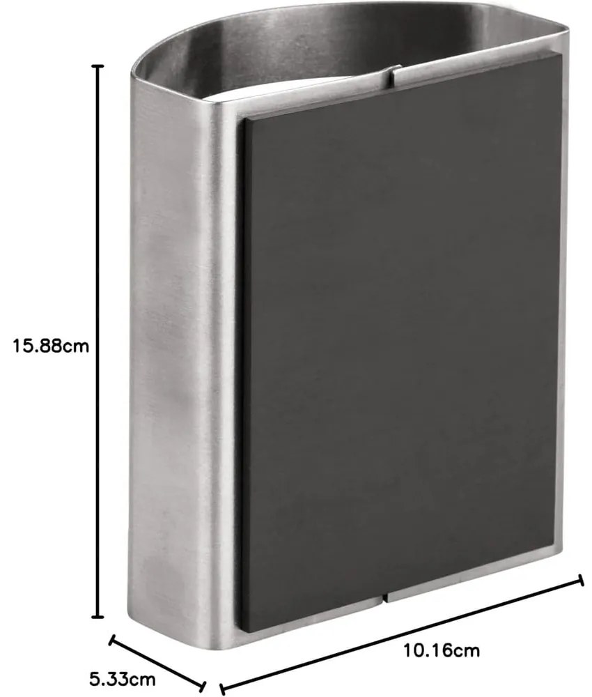 Metalowy magnetyczny uchwyt na ołówki iDesign Forma, 5,5x10 cm