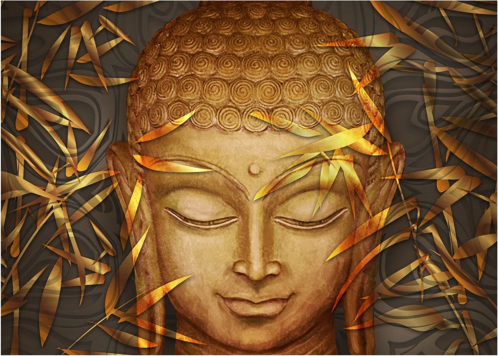 Obraz - Złoty Budda (70x50 cm)