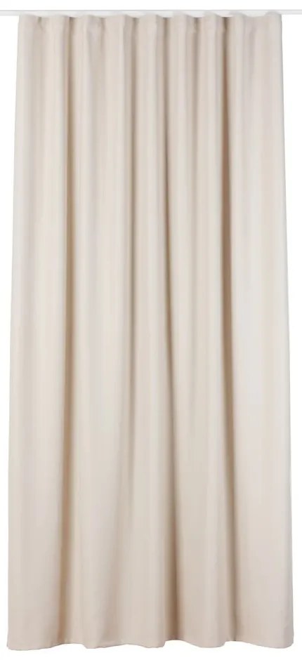 Kremowa zasłona na haczyki 140x260 cm – Mendola Fabrics