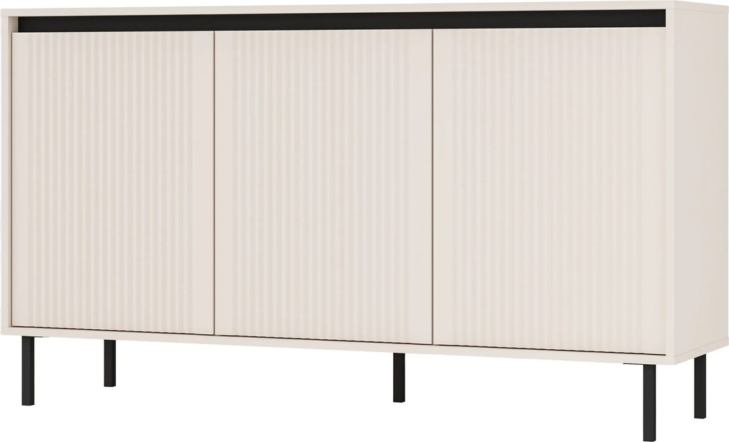 Komoda OSTIA - Beżowy / 149 cm / Bez szuflad