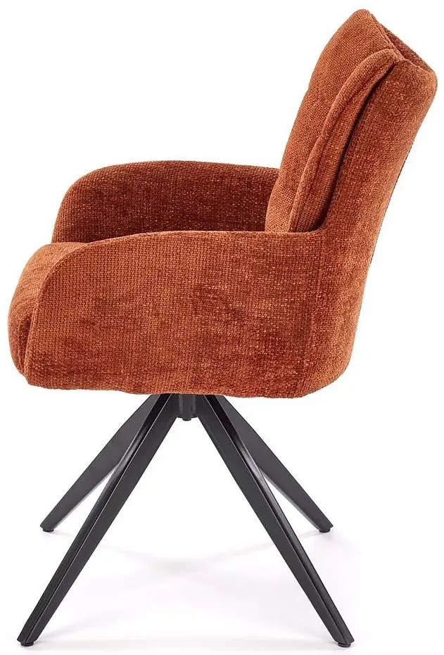 Cynamonowe obrotowe krzesło konferencyjne G1-N37