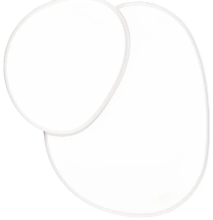 Biała lampa sufitowa LED 63.5x77 cm Rise – Trio