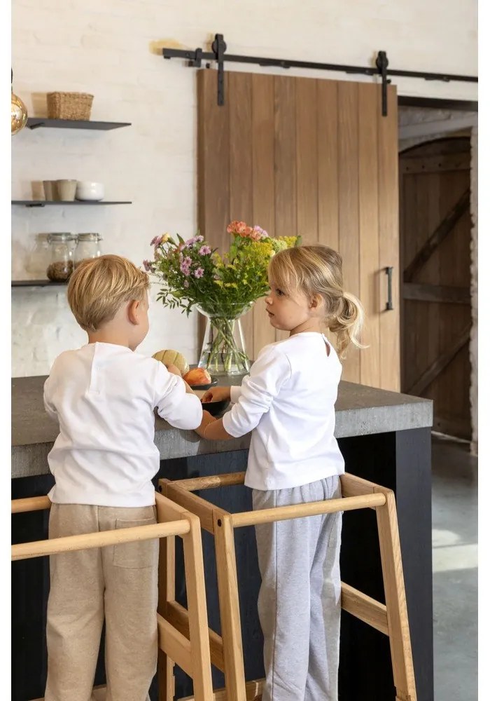 Pomocnik kuchenny dla dzieci z litego drewna bukowego w naturalnym kolorze Forrest – Vipack