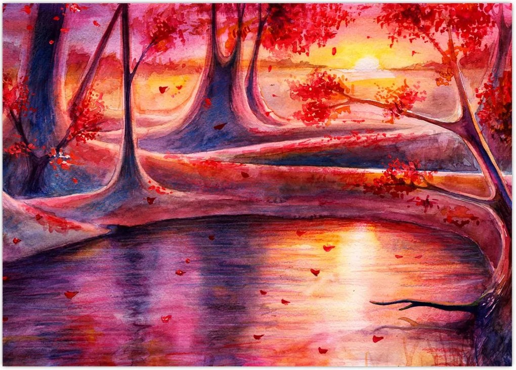 Obraz magicznego lasu (70x50 cm)