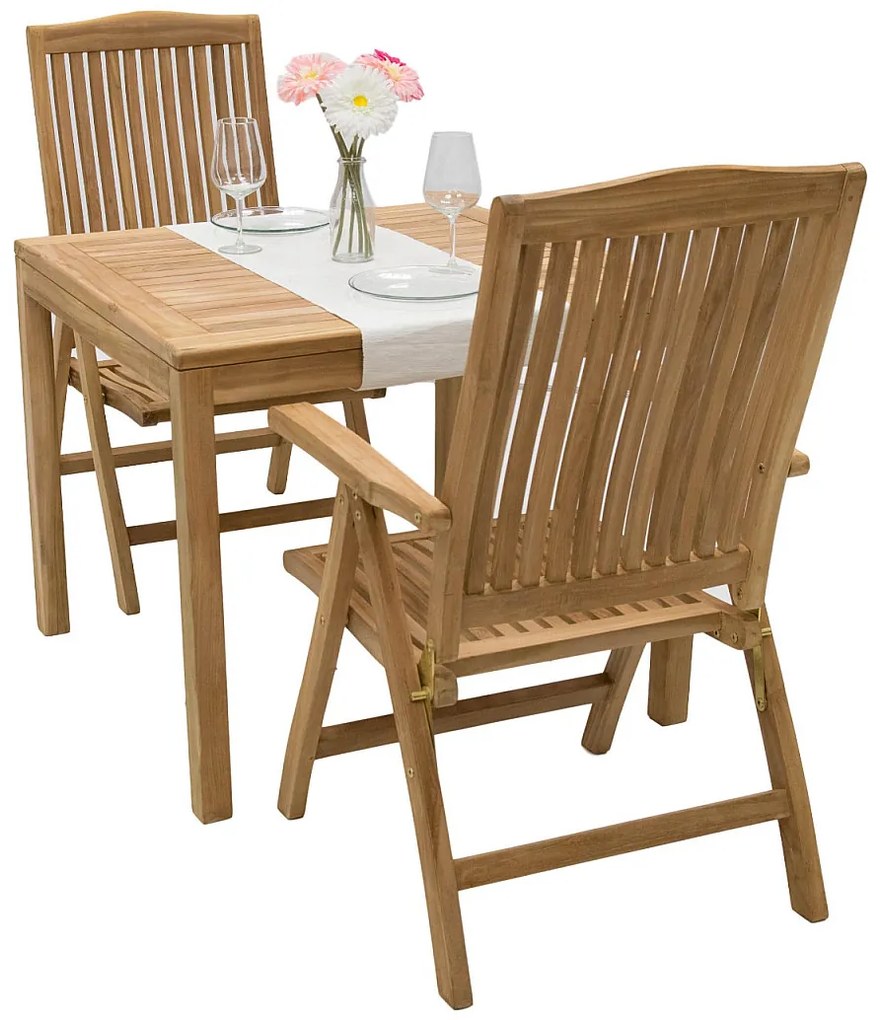 Zestaw ogrodowy teak LAGUNA QUATRO 1+2