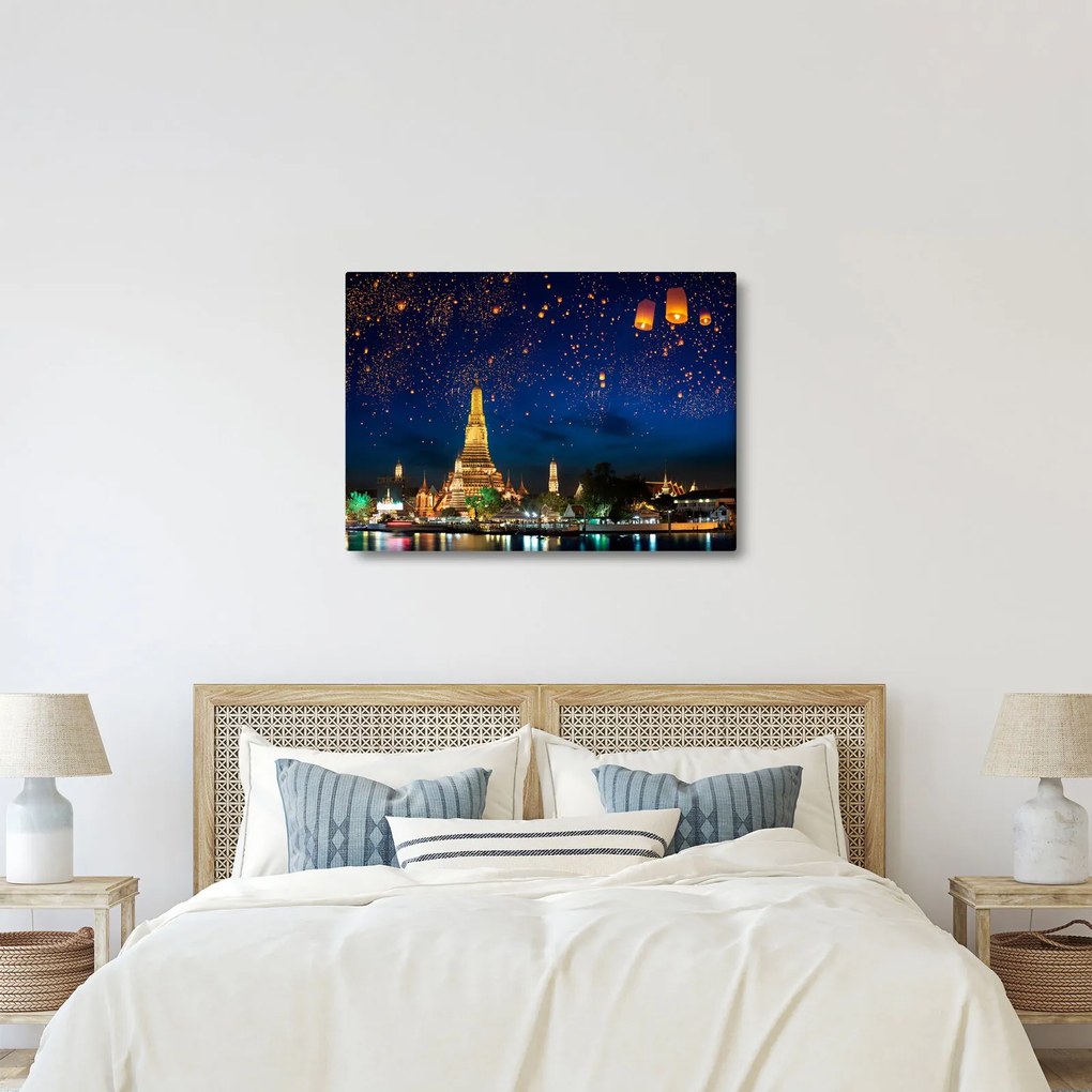 Obraz - Lampiony szczęścia, Bangkok (70x50 cm)