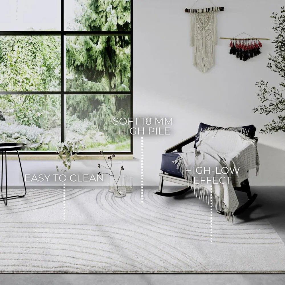 Kremowy dywan 120x170 cm Pigment Cream White – Elle Decoration