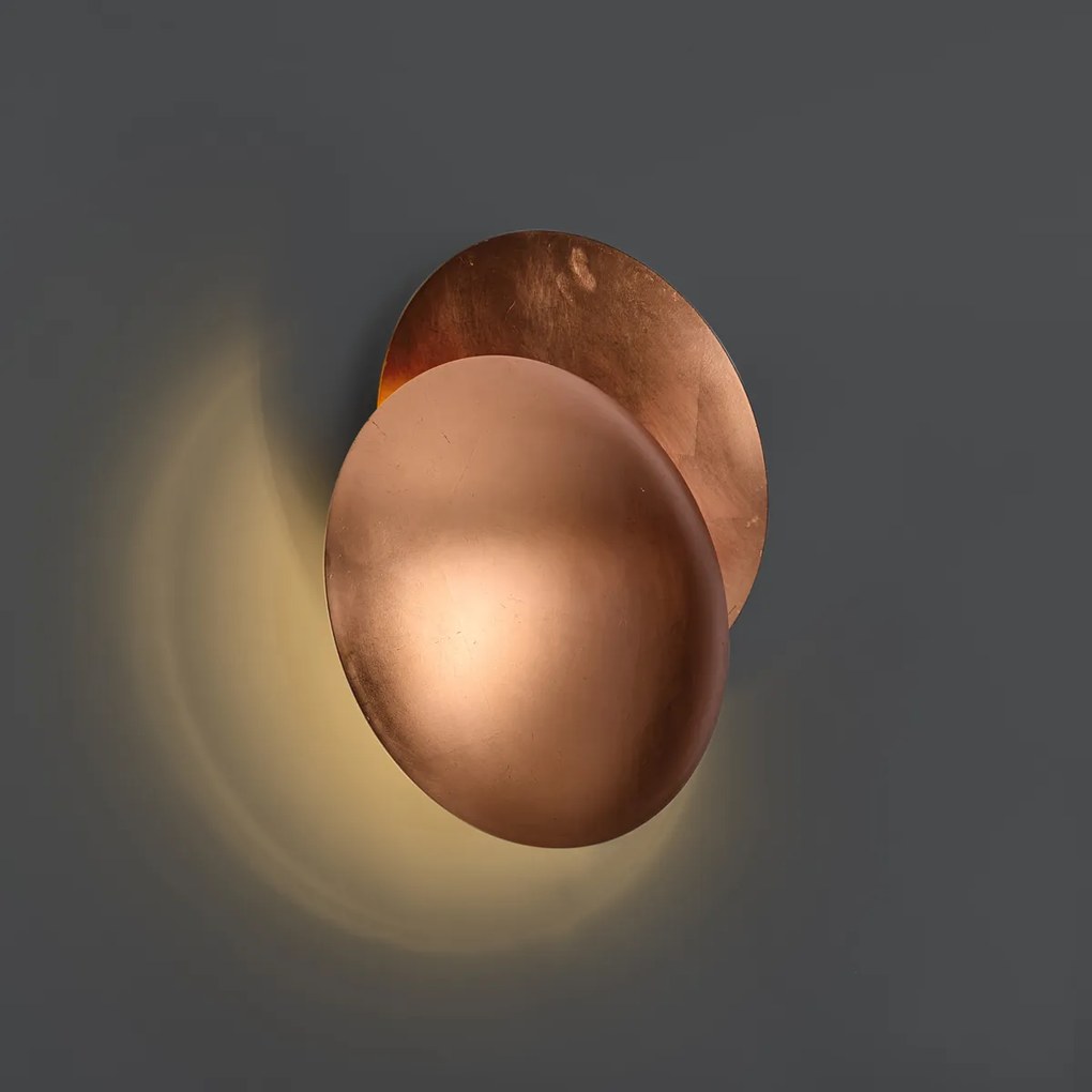 Nowoczesny kinkiet miedziany 34,5 cm 2-źródła światła - Sunrise