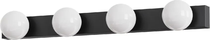 Brilagi - Oświetlenie LED do lustra łazienkowego HOLLYWOOD 4xLED/3W/230V IP44 czarny