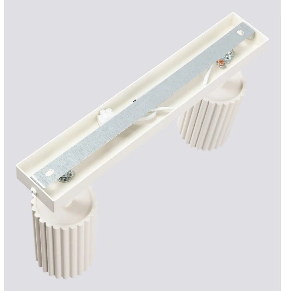 Kremowa lampa punktowa 6,5x30 cm Gleam – Sollux