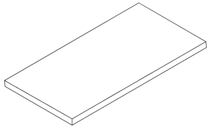 Półka z laminowanej płyty wiórowej do ELEMENT SYSTEM, 1200 x 200 mm, biała