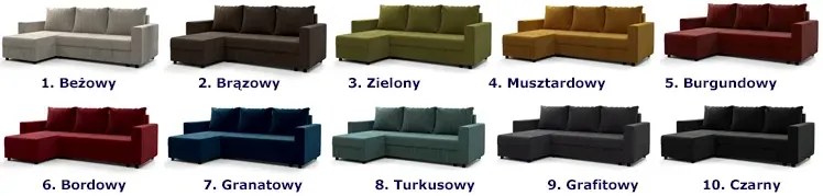 Beżowy Narożnik Rozkładany D3-Z99