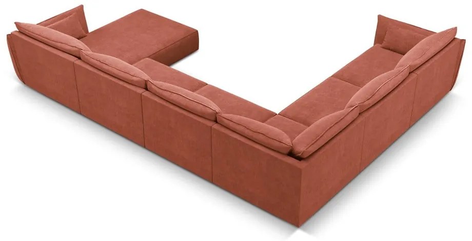 Czerwony narożnik (lewostronny) Vanda – Mazzini Sofas